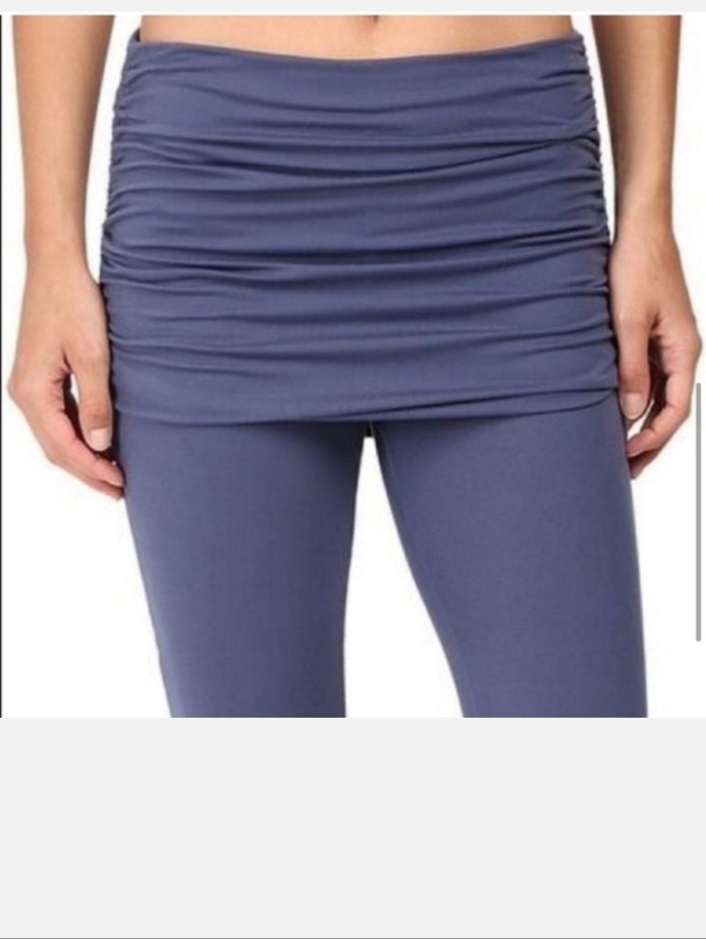 Prana Remy 2-in-1 Skirt Leggings Blue Medium Hiking Workout Yoga Athletic EUC - Picture 2 of 10